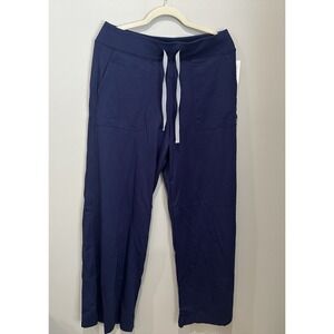 Resurge Blue Scrub Pants Size Medium  Elastic Waist Drawstring Pockets NWT